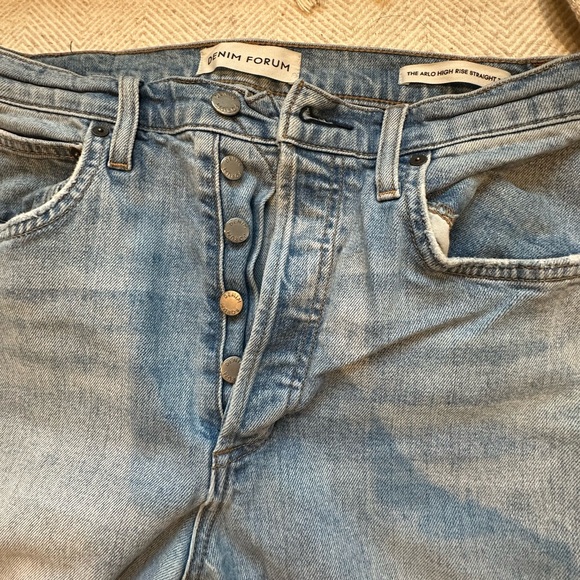 Aritzia denim forum jeans - arlo high rise straight leg- size 30 - Picture 3 of 8
